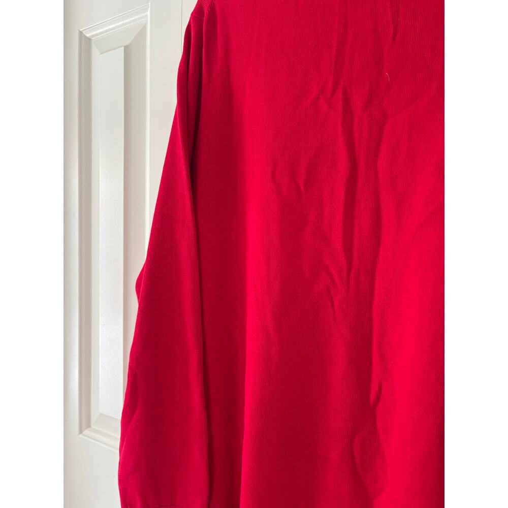 Lands’ End Women’s 1X Red Button Front Cardigan Sweater Cotton Blend Plus Size - Picture 9 of 9